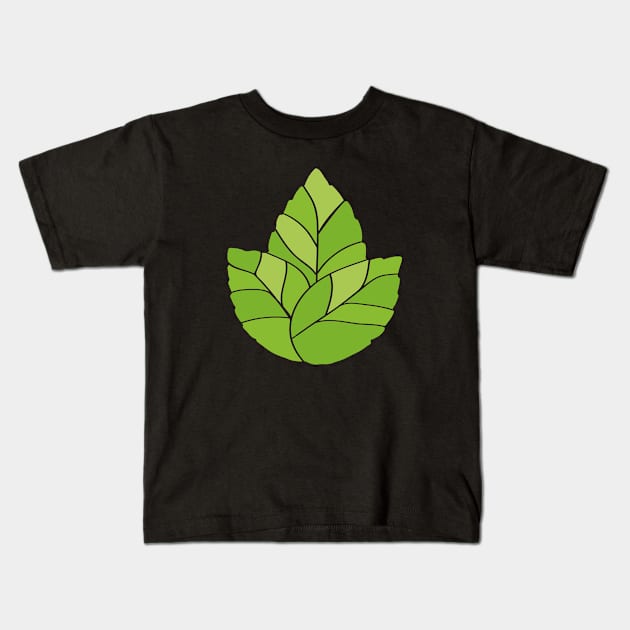 Mint - Stylized Food Kids T-Shirt by M.P. Lenz